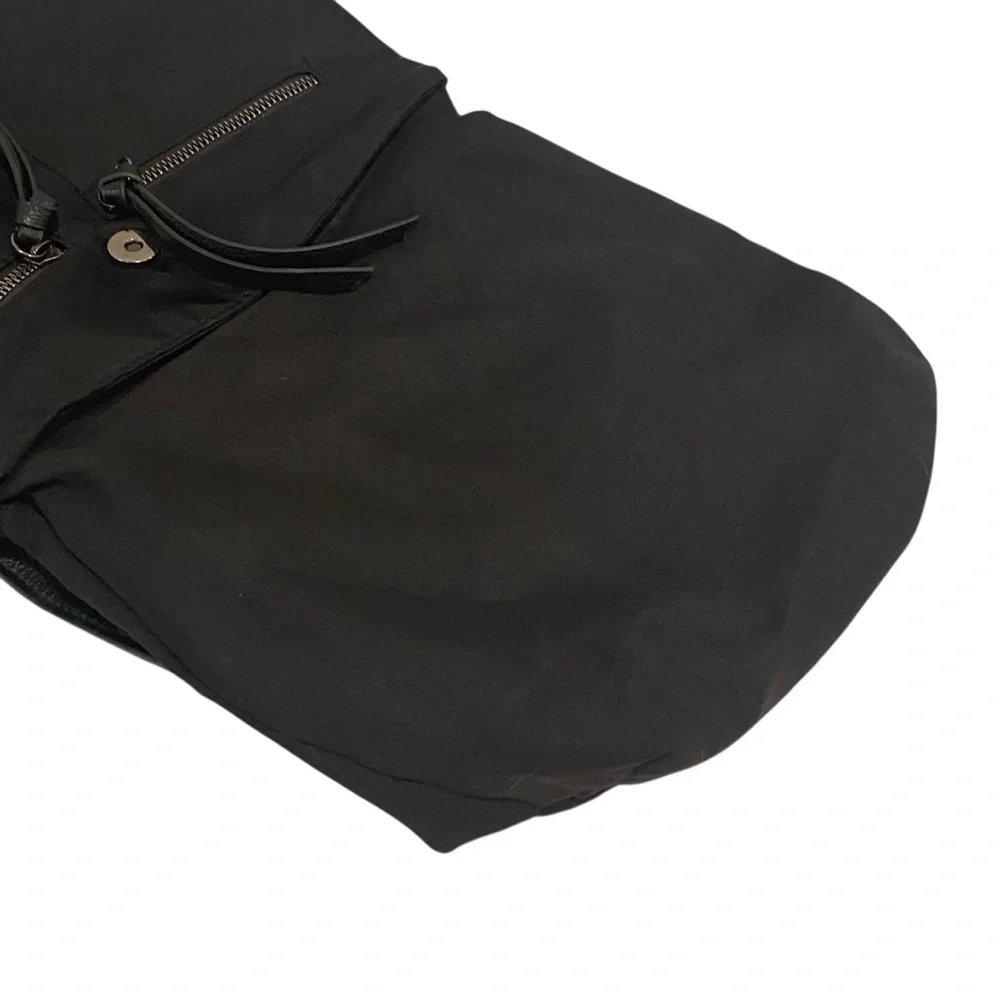 Botkier New York Black Nylon Leather Small Backpack - Like New